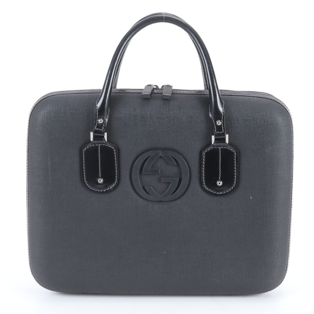 Mint condition Gucci Interlocking G 189762 leather handbag, briefcase, tote b...